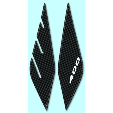 2 ADESIVI 3D PROTEZIONI FRONTALE compatibili per X MAX 400 YAMAHA XMAX 400 2013-2016